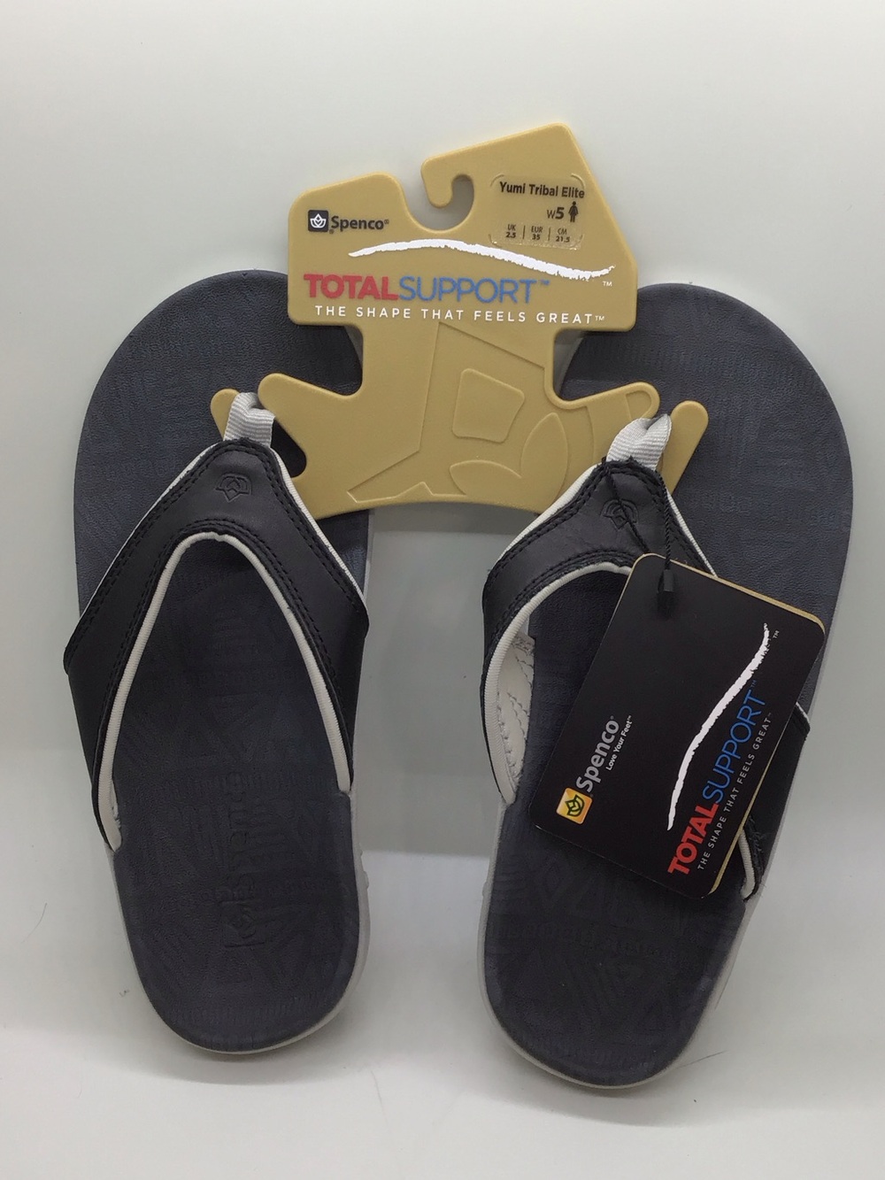 Spenco Total Support Women's Black Sandals